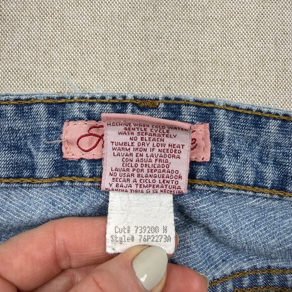 Aeropostale Bootcut Jeans Juniors 9/10 Blue Denim Vintage Y2K Fairy Grunge - Picture 10 of 11